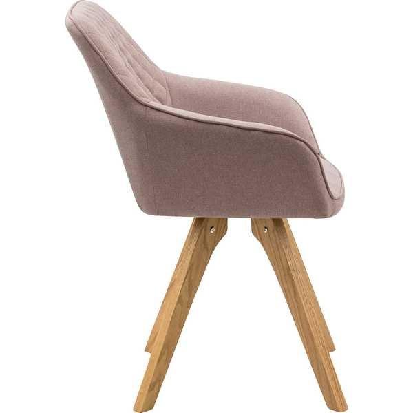 mutoni Fauteuil textile rose, lot de 2  