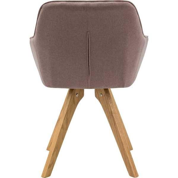 mutoni Fauteuil textile rose, lot de 2  