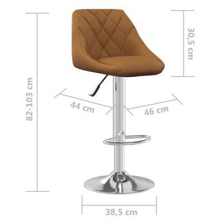 VidaXL Tabouret de bar velours  