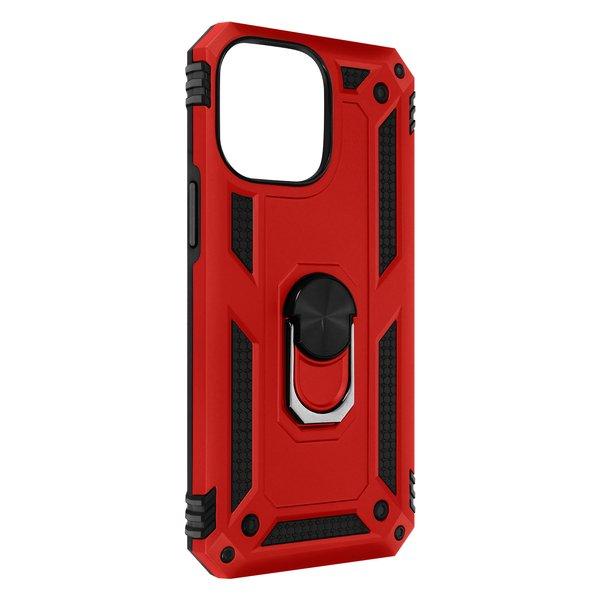 Avizar  Cover con Anello iPhone 14 Pro Rossa 