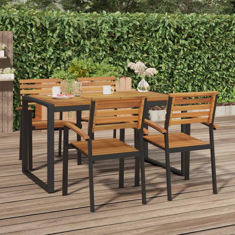 VidaXL Stapelbarer gartenstuhl akazienholz  