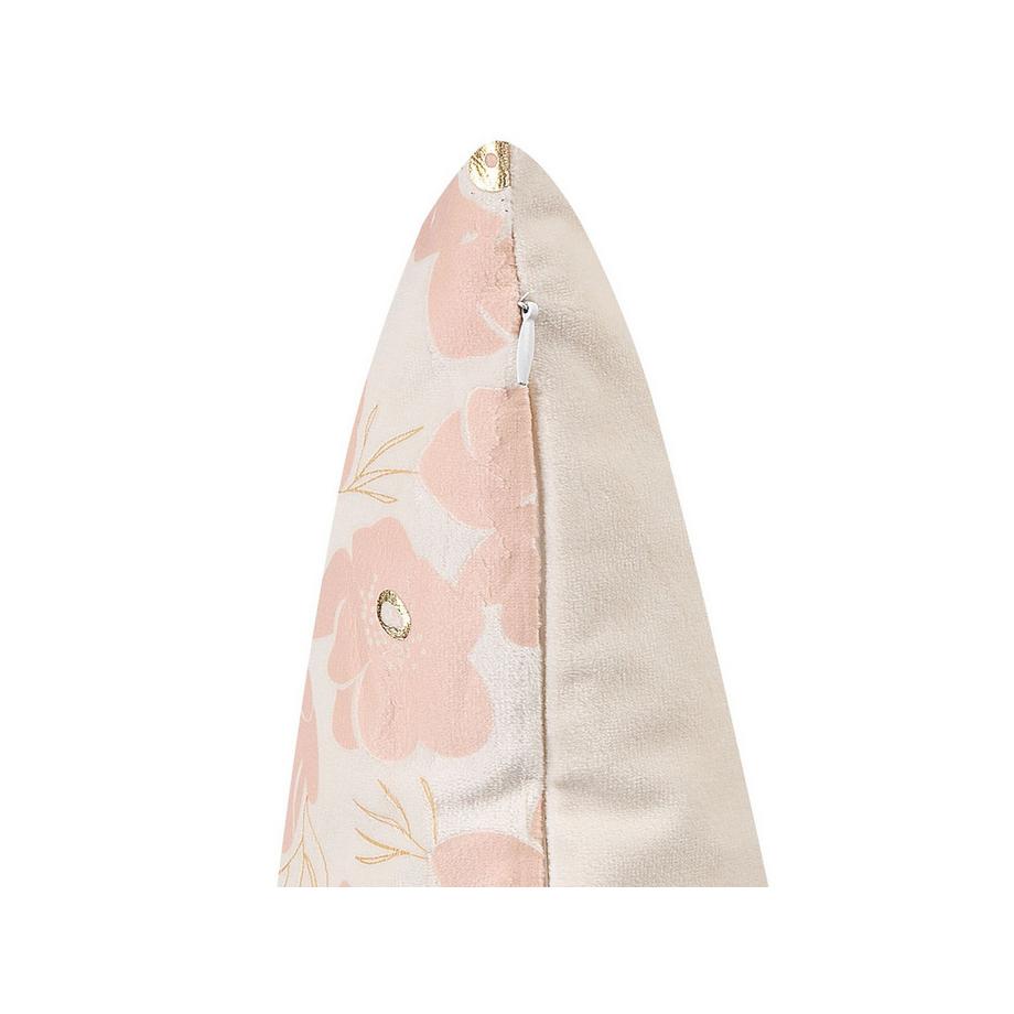 Beliani Dekokissen 2er Set aus Samtstoff Boho TRITELEIA  