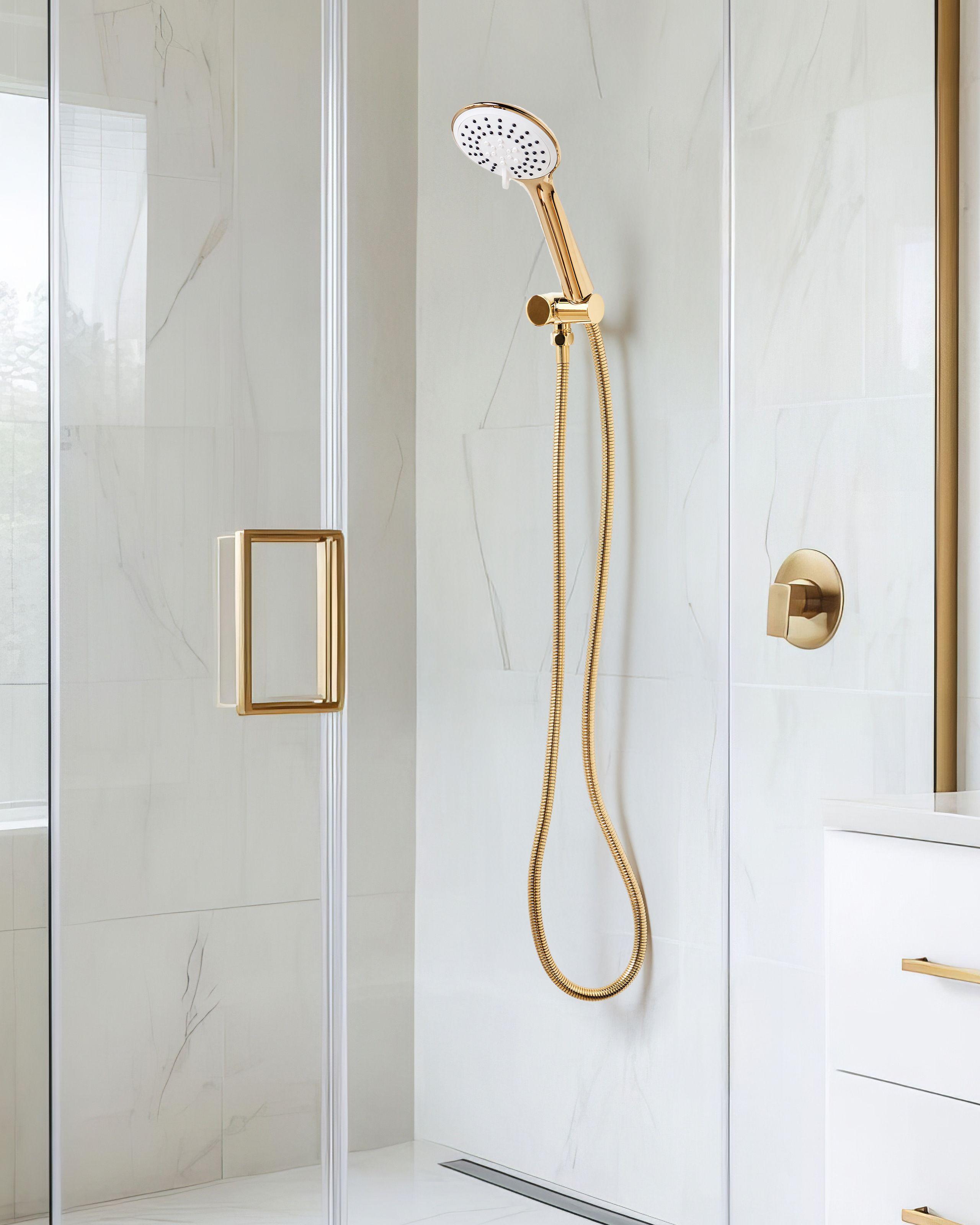 Beliani Duschkopf mit Schlauch aus ABS (robuster Kunststoff) Klassisch TUMPLE  