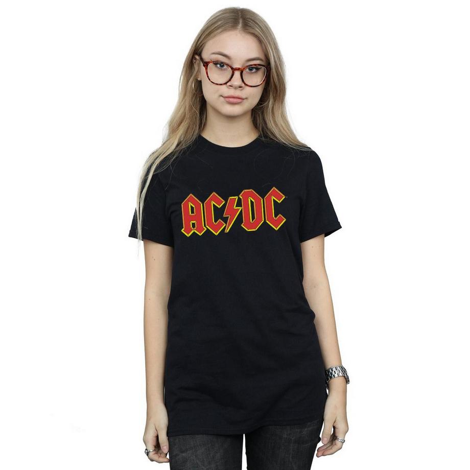 AC/DC ACDC T-Shirt Stampata Vestibilità Morbida  