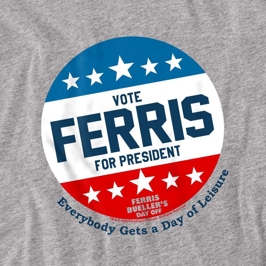 Ferris Bueller´s Day Off Ferris Bueller's Day Off Vote Ferris For President Maglietta  