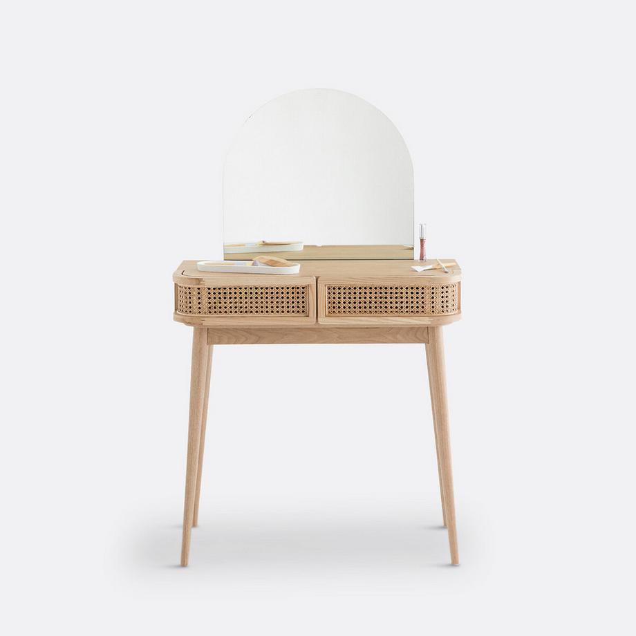 La Redoute Intérieurs Coiffeuse 2 tiroirs cannage  
