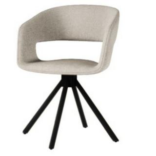 KARE Design Chaise pivotante Gina noir  