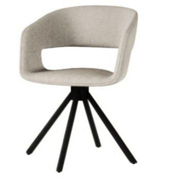 Chaise pivotante Gina noir