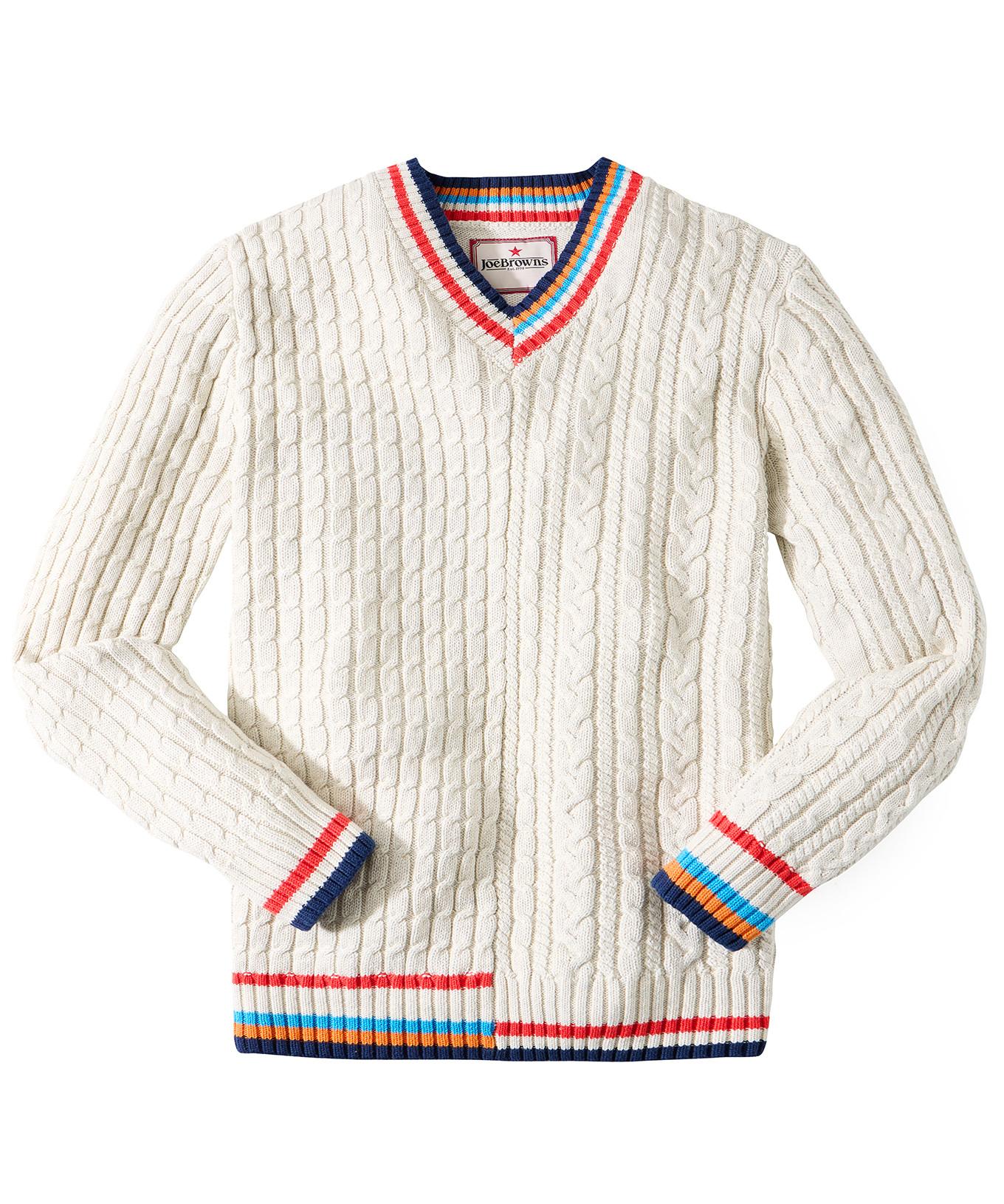 Joe Browns Klassischer Preppy Zopfpullover V-Ausschnitt  