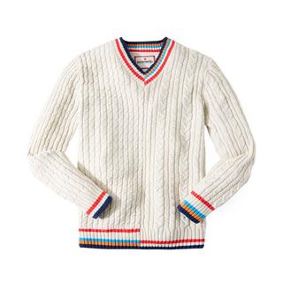Joe Browns Klassischer Preppy Zopfpullover V-Ausschnitt  