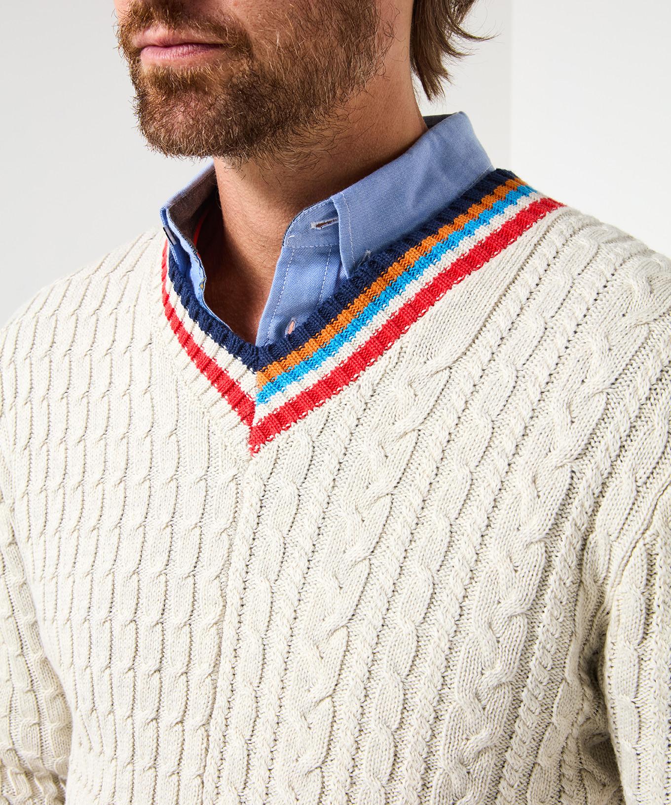 Joe Browns Klassischer Preppy Zopfpullover V-Ausschnitt  