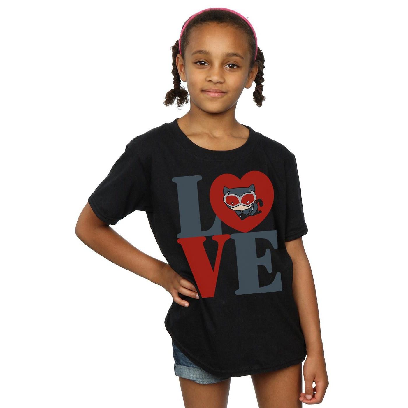 DC COMICS  Tshirt CHIBI CATWOMAN LOVE 