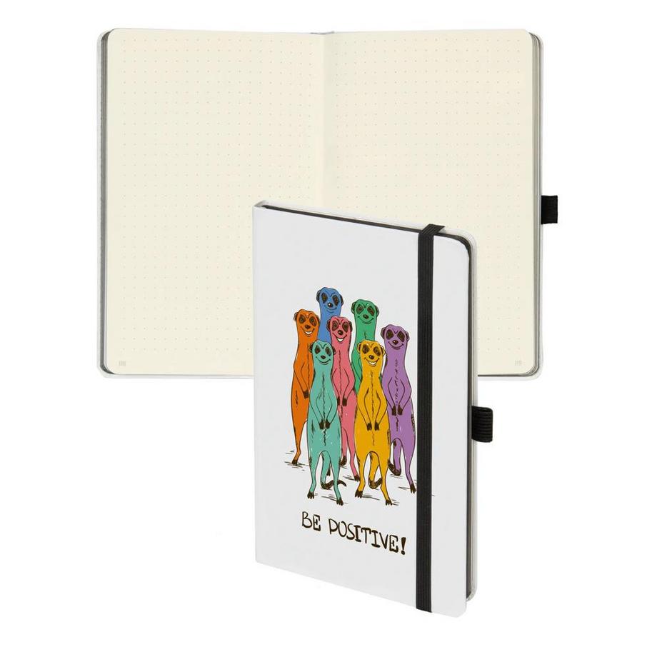 Biella Carnet de notes Kompagnon White Trend 2022, 12,5 x 19,5 cm, pointé - Multicolores  
