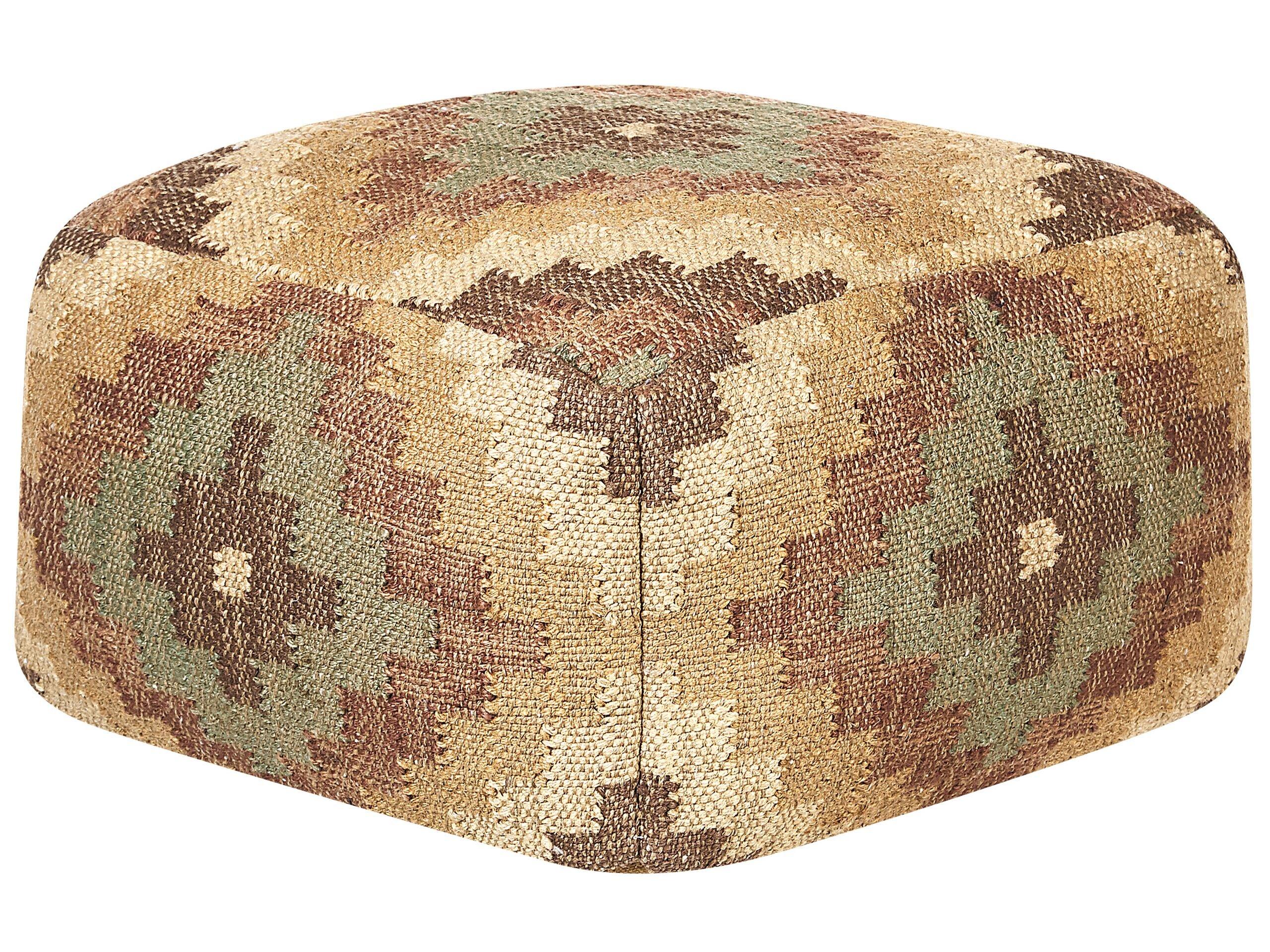 Beliani Pouf en Jute Rétro MAGURI  