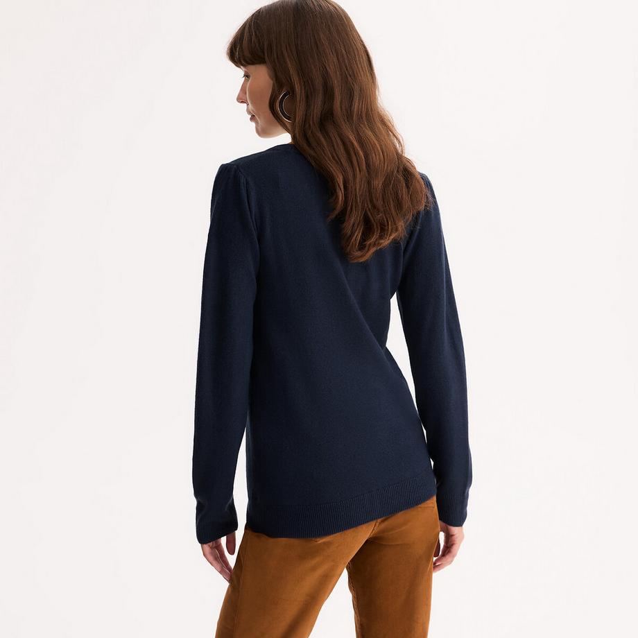 La Redoute Collections Feinstrick V-Ausschnitt Cardigan  