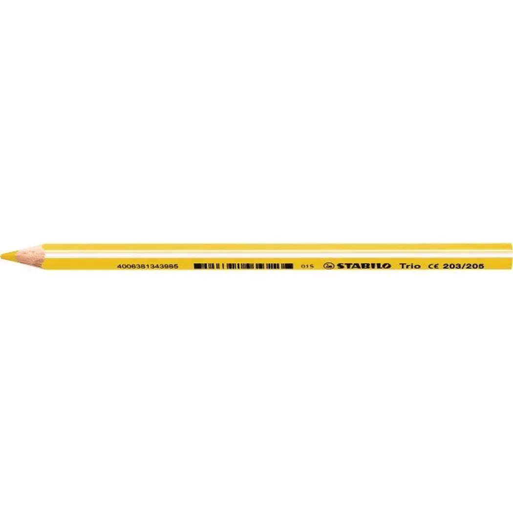 STABILO Buntstift 'Trio' dick, gelb