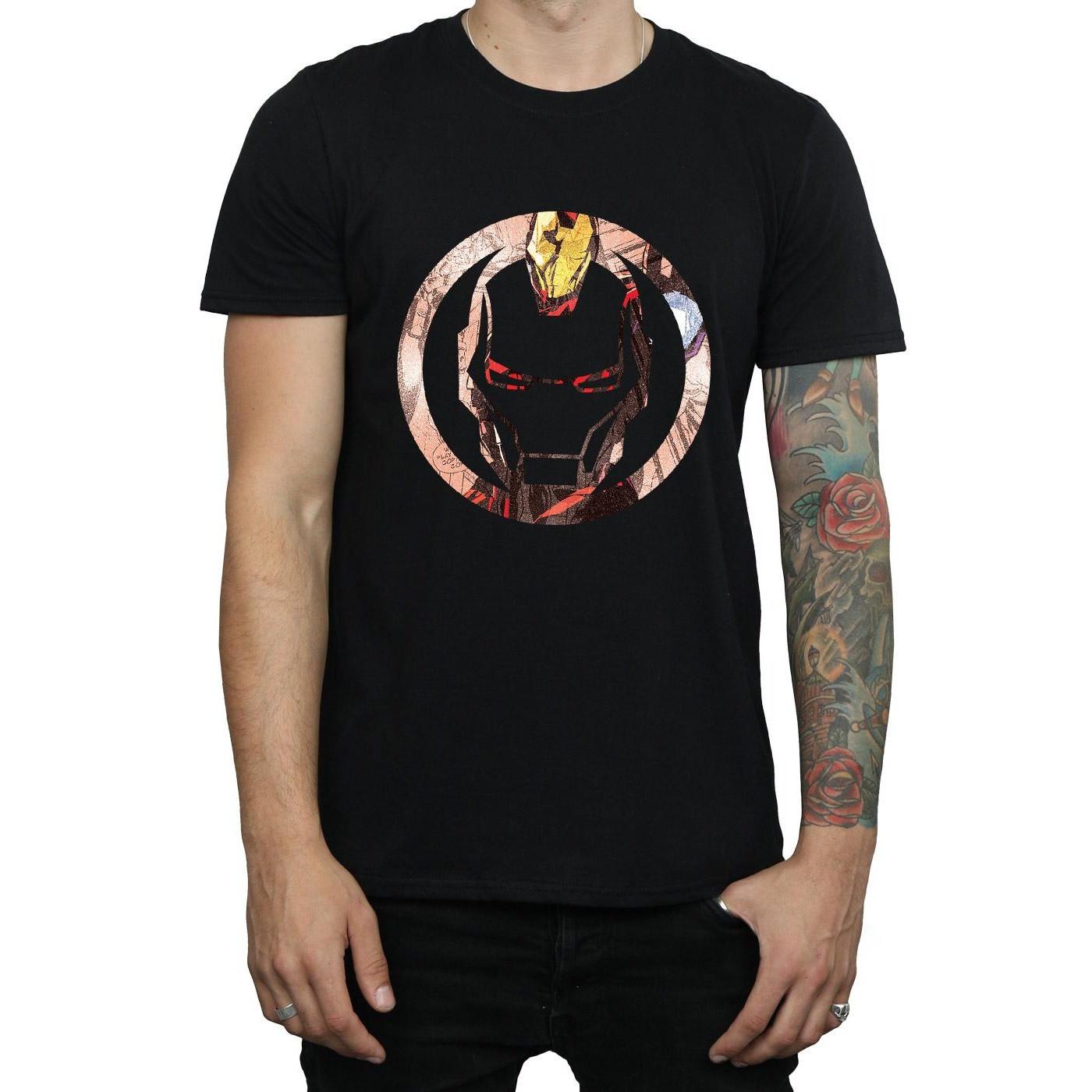 Iron Man Iron Man Maschera T-Shirt Stampa Grafica  
