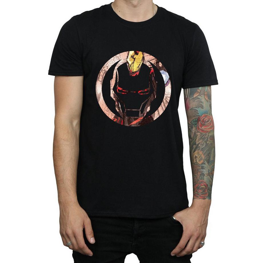 Iron Man Iron Man Maschera T-Shirt Stampa Grafica  