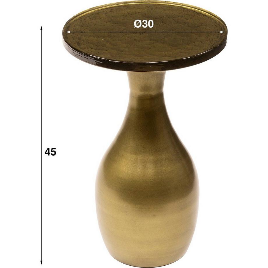 mutoni Tavolino Eclipse Drop oro antico S  