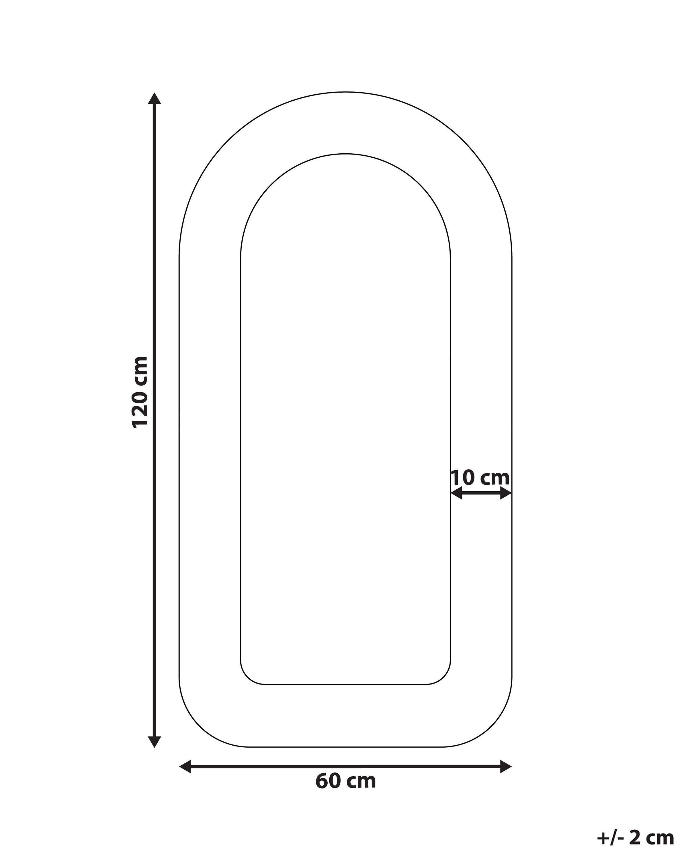 Beliani Miroir en Bouclé Moderne CERVON  