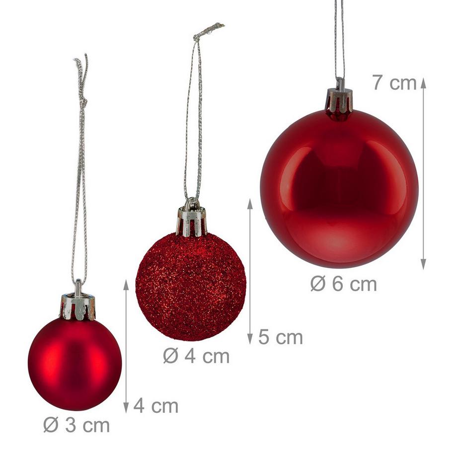 Northix Ensemble de boules de Noël  