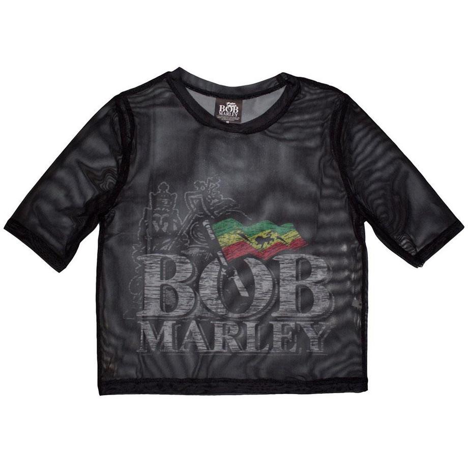 Bob Marley Bob Marley Jamaika Flagge Kurzes Top  