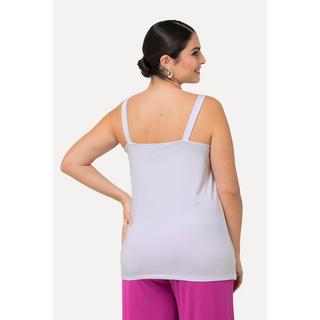 Ulla Popken  Top sans manches, doublé sur le devant. Coupe Classic Fit, avec décolleté rond. 