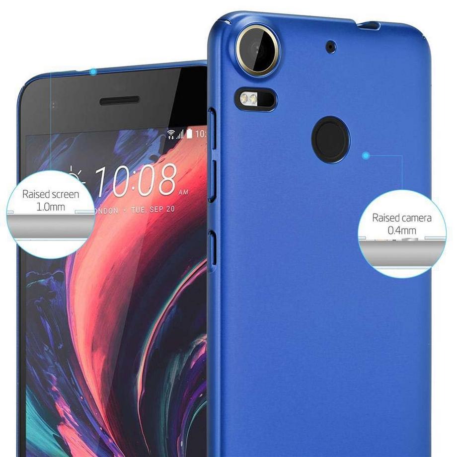 Cadorabo  Hülle für HTC Desire 10 PRO Hard Case in Metall Optik 