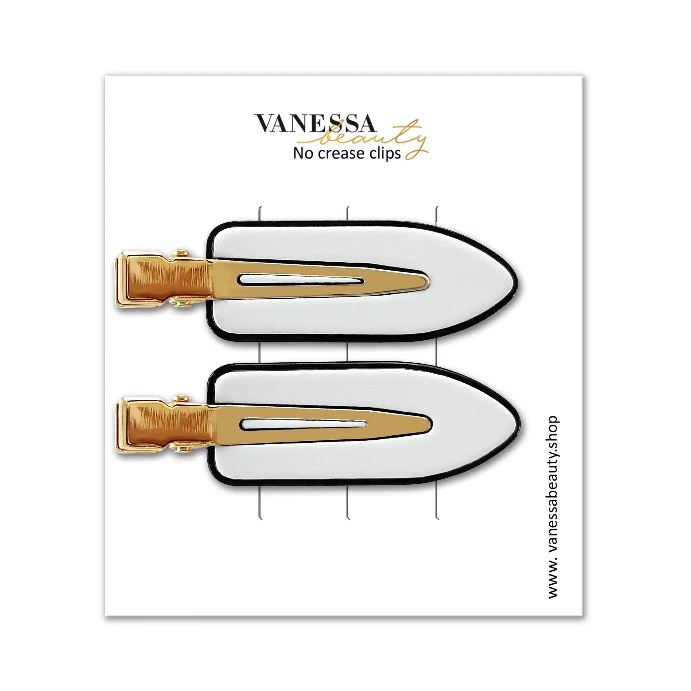 VANESSAbeauty  Seamless Clips White/Gold Set 