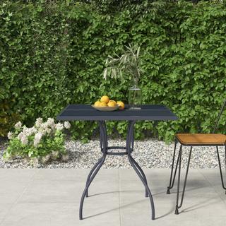 VidaXL Table de jardin acier  