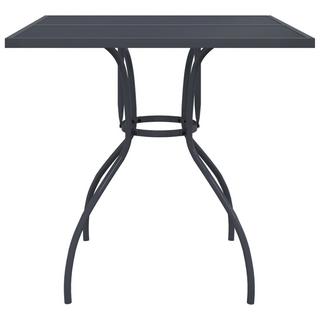 VidaXL Table de jardin acier  