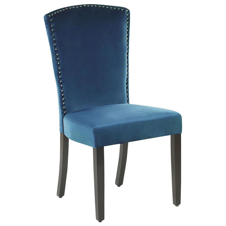 Beliani Set mit 2 Stühlen aus Samtstoff Modern PISECO  