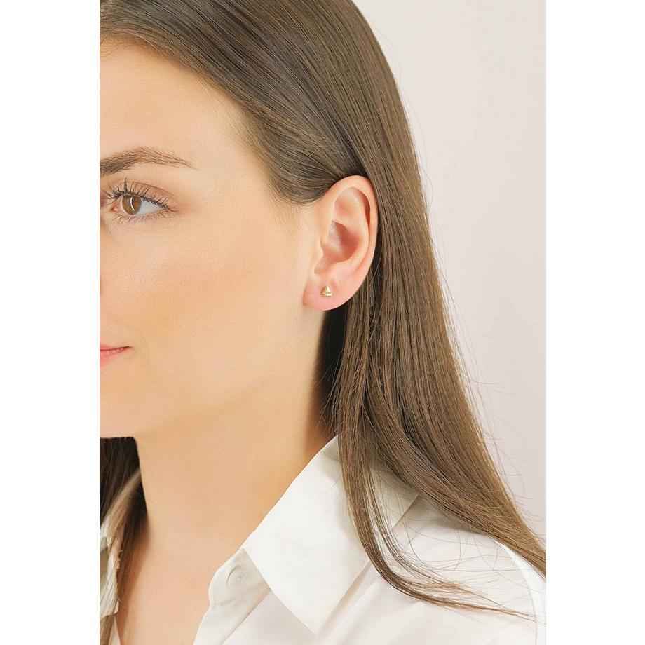 MUAU Schmuck  Ohrstecker Gelbgold 750 Diamant 0.05ct. 5mm 