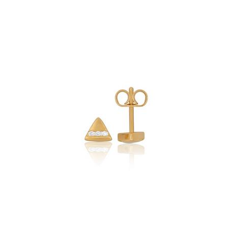 MUAU Schmuck  Ohrstecker Gelbgold 750 Diamant 0.05ct. 5mm 