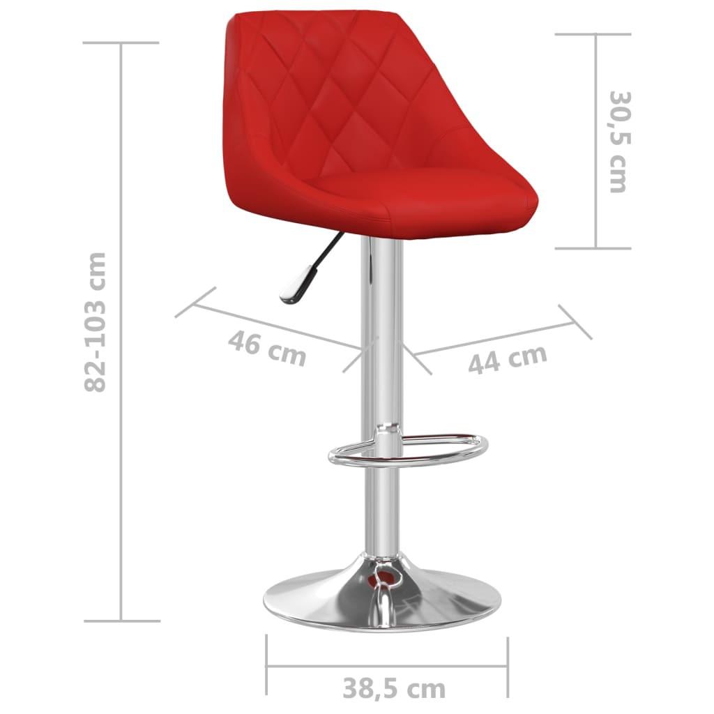 VidaXL Tabouret de bar cuir artificiel  