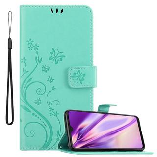 Cadorabo  Hülle für Samsung Galaxy M21 / M30s Blumen Design Magnetverschluss 