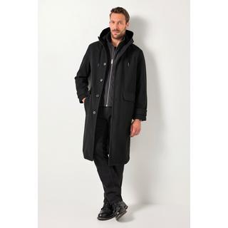 JP1880 Wolloptik Funktionsmantel Wasserabweisend Kapuze Zipper  