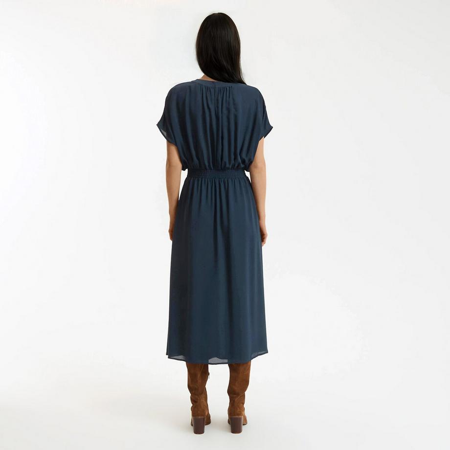 La Redoute Collections Ausgestelltes Maxikleid gesmokter Taille  