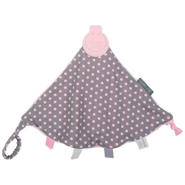 Image of CHEEKY CHOMPERS Comfortchew Schmusetuch Polka Dot Pink - ONE SIZE