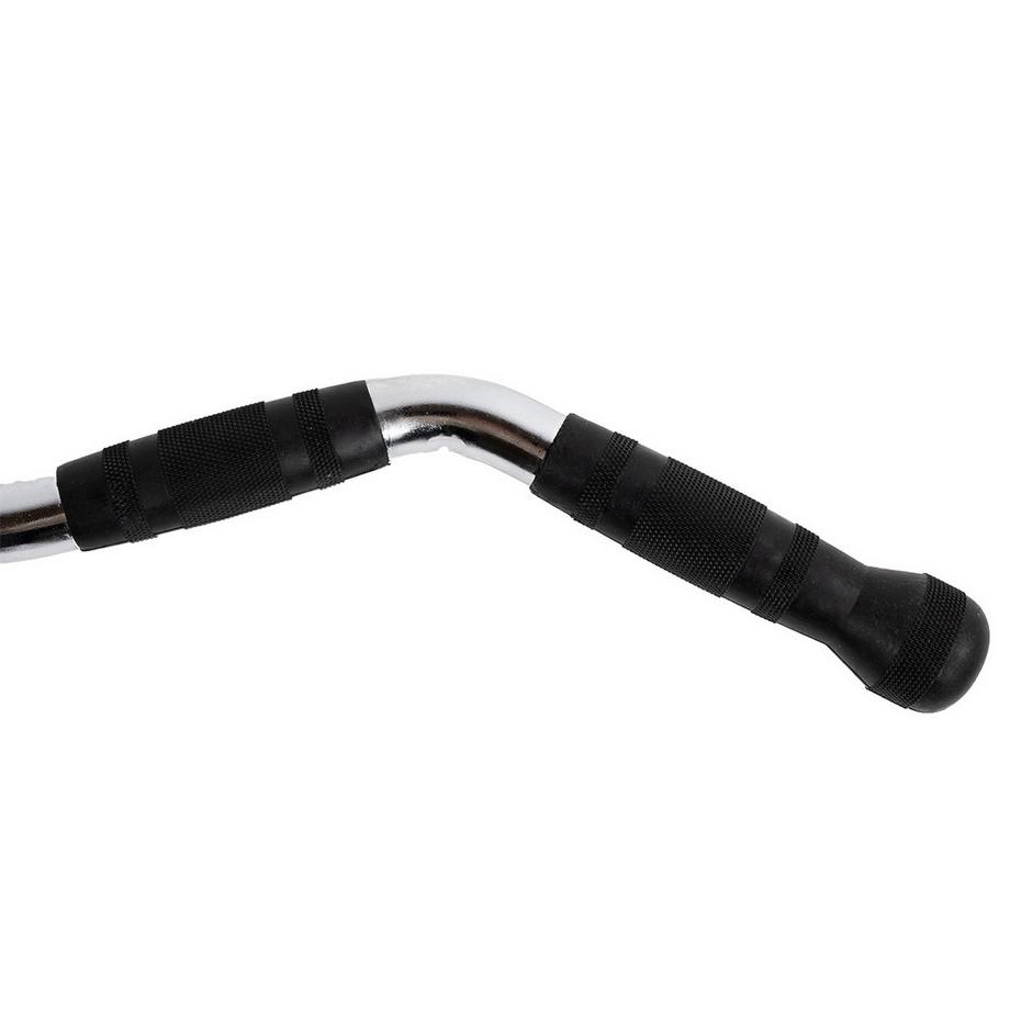 GladiatorFit  Barre de tirage en acier pour curl à la poulie GladiatorFit 