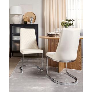 Beliani Lot de 2 chaises en Velours Glamour ALTOONA  