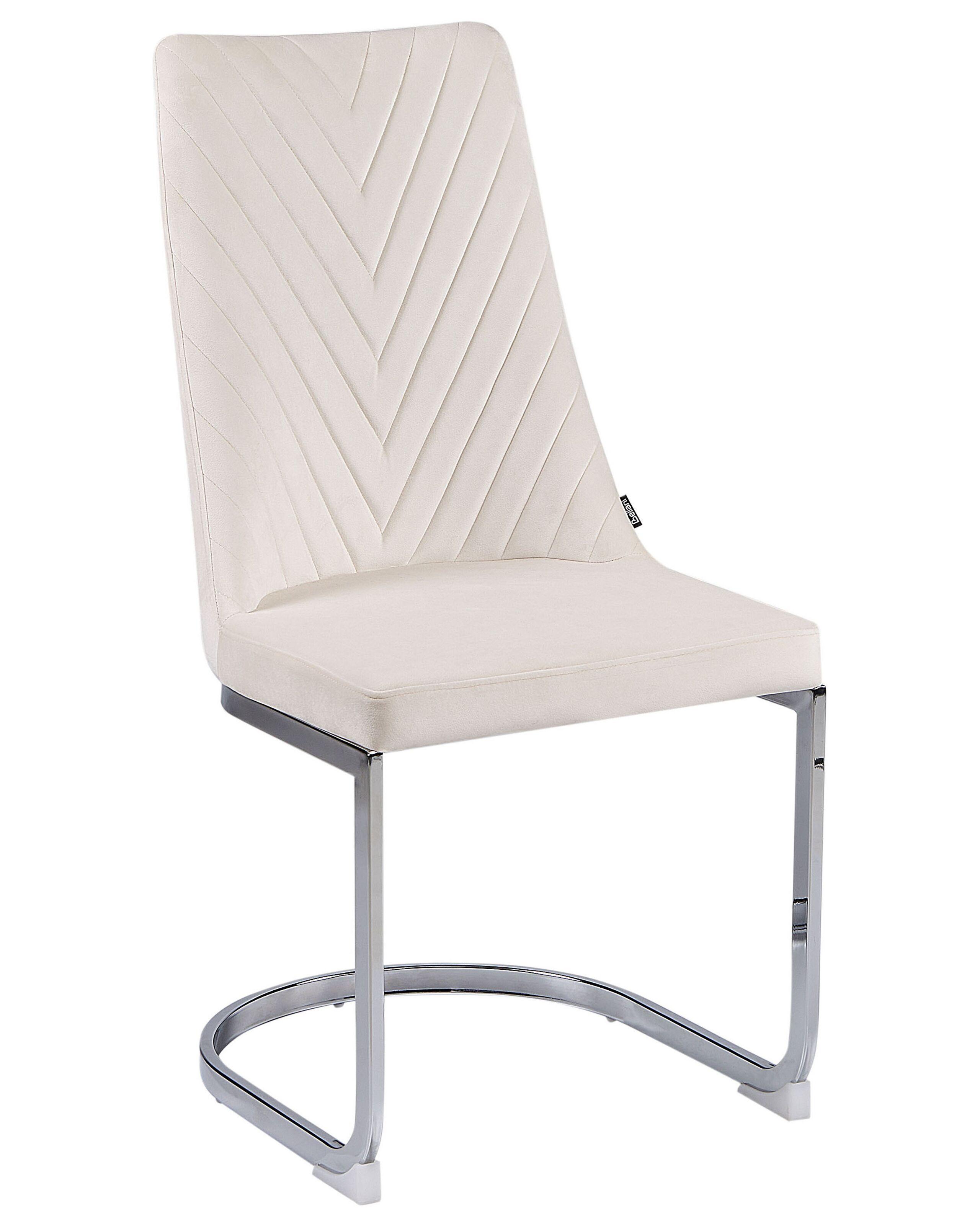 Beliani Lot de 2 chaises en Velours Glamour ALTOONA  