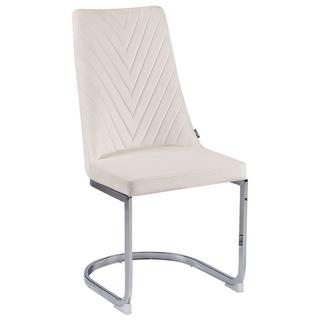 Beliani Lot de 2 chaises de salle à manger en Velours Glamour ALTOONA  