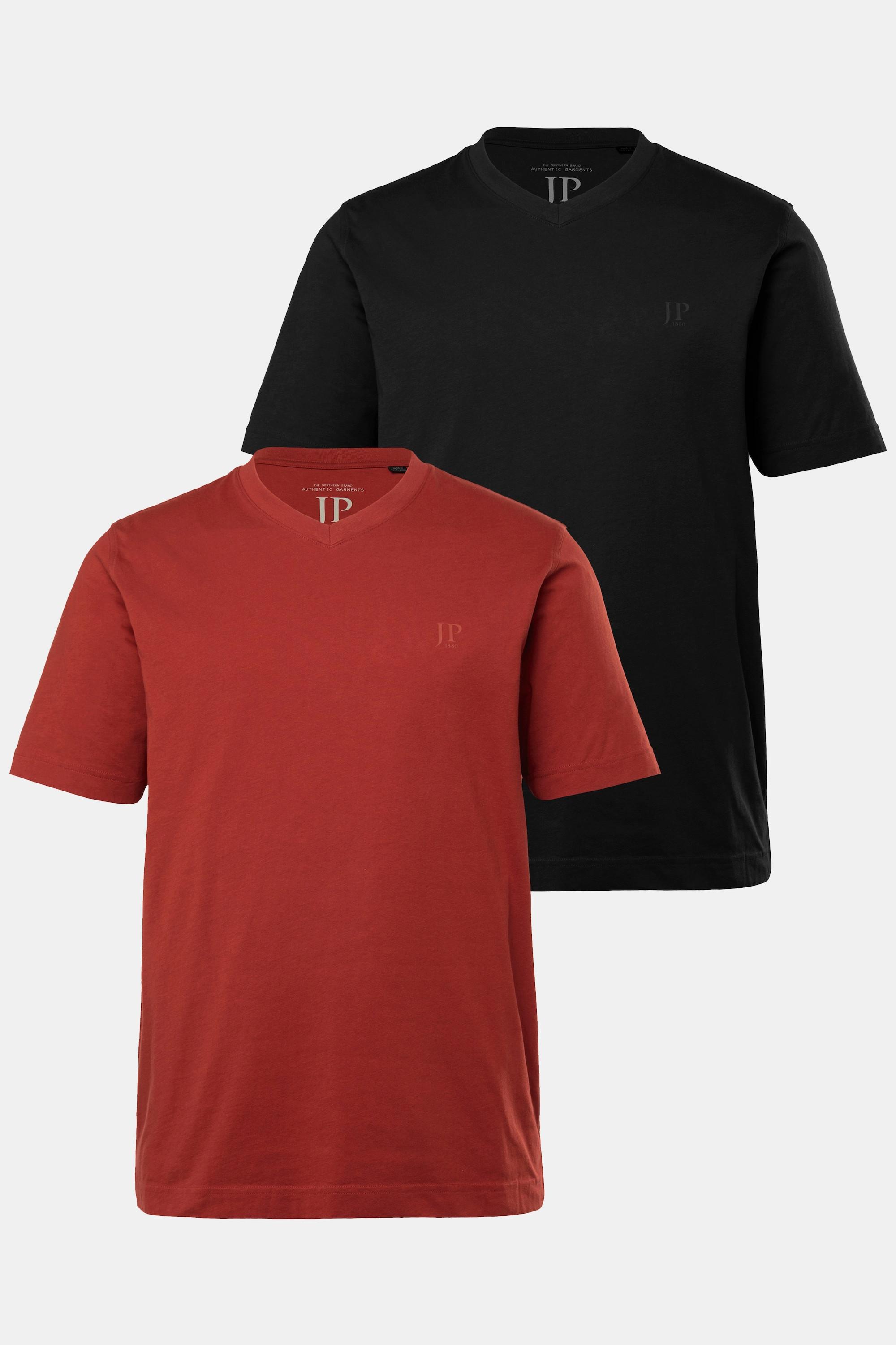 JP1880 T-Shirt Basic Scollo a V Maniche Corte Confezione Doppia  