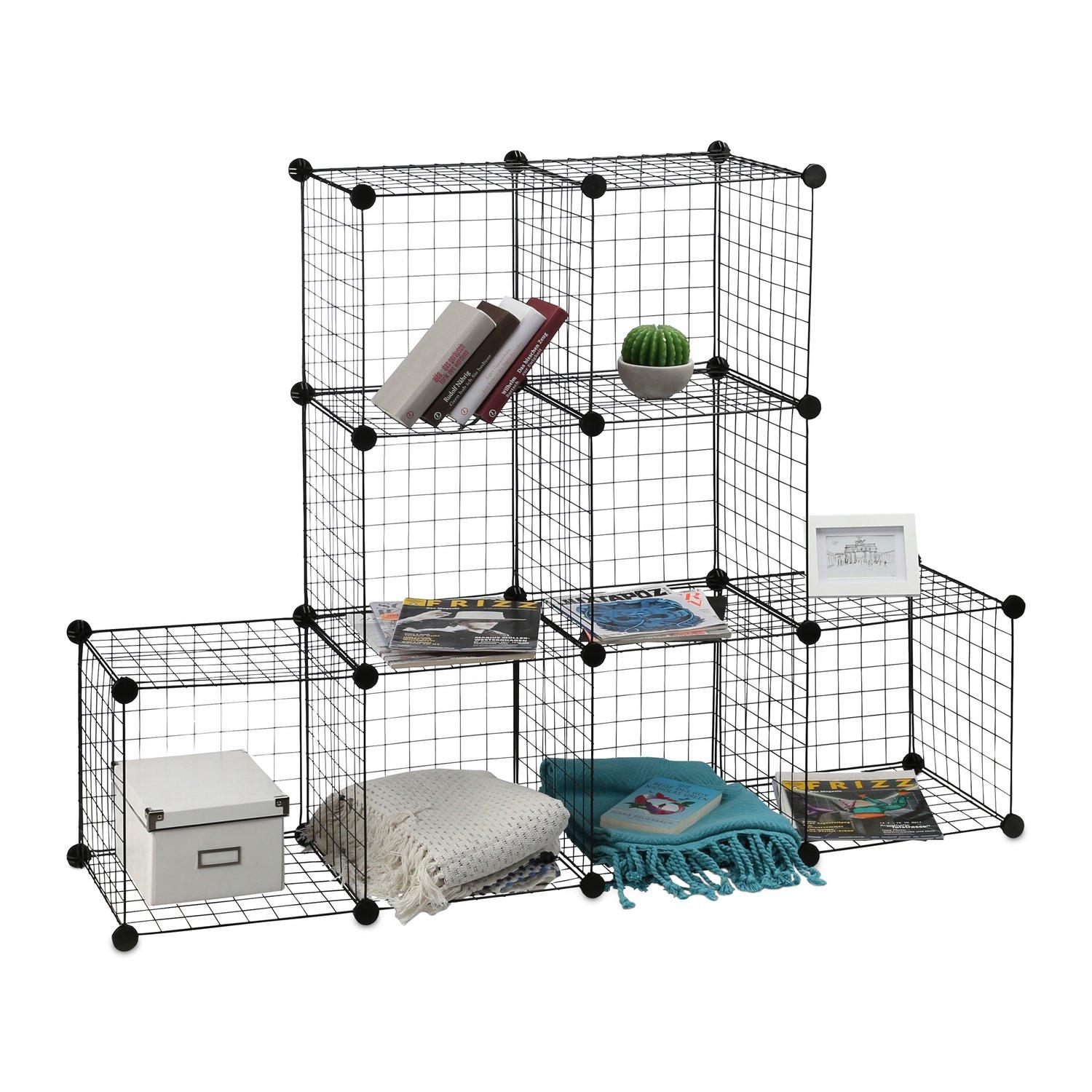 B2X Steckregale aus Drahtgitter 9 Fächer  