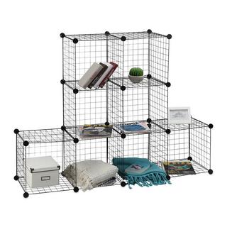 B2X Steckregale aus Drahtgitter 9 Fächer  