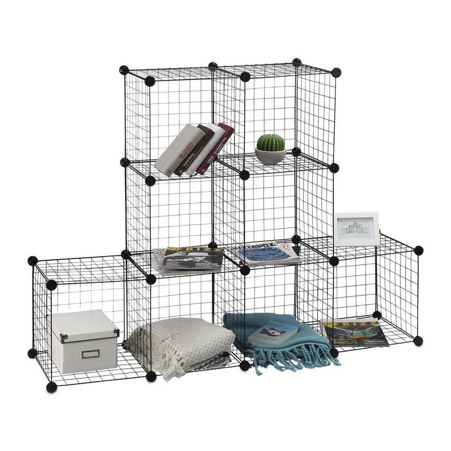 B2X Steckregale aus Drahtgitter 9 Fächer  