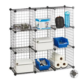 B2X Steckregale aus Drahtgitter 9 Fächer  