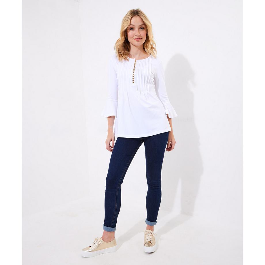 Joe Browns Top Lungo in Jersey con Abbottonatura  