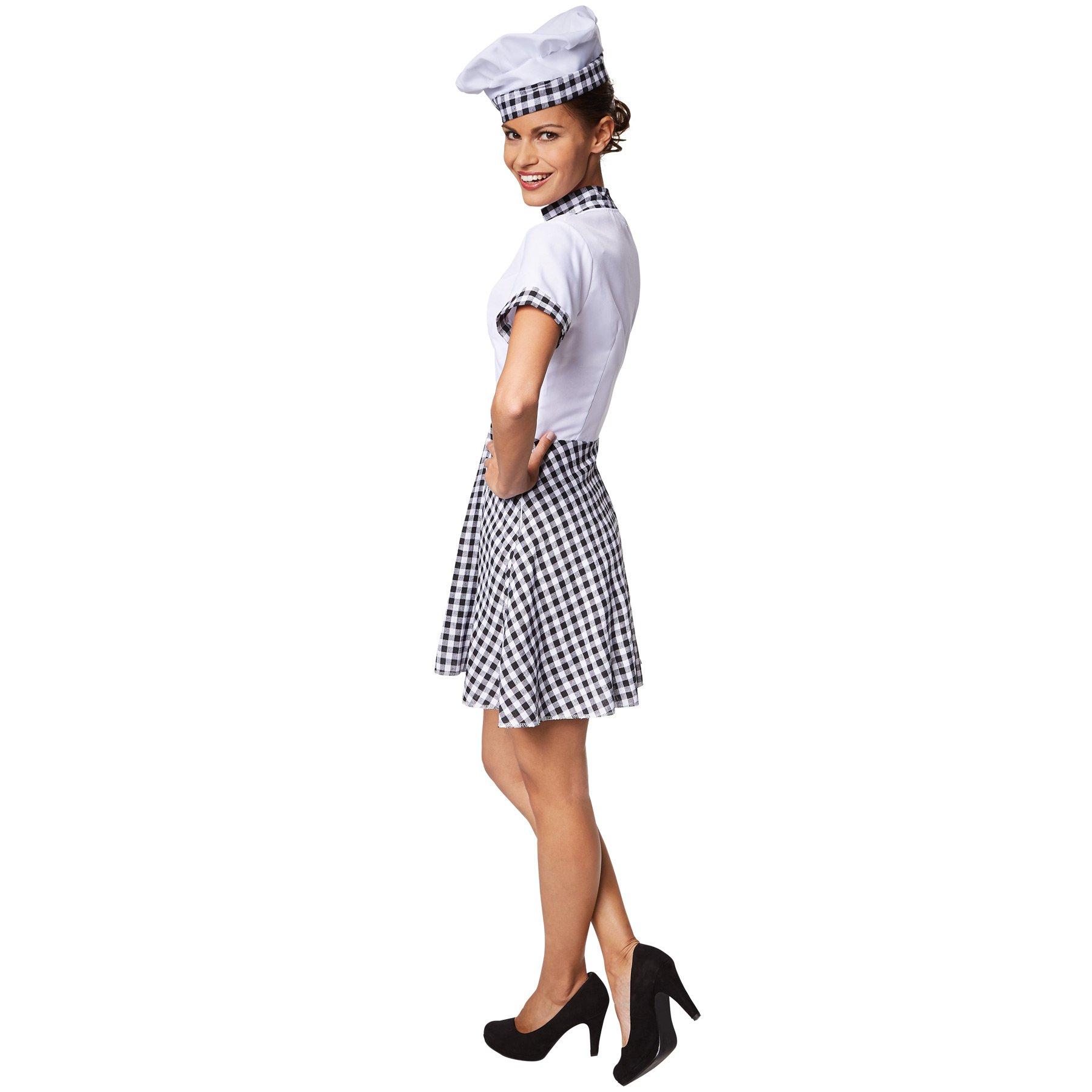 Tectake  Costume da donna cuoco 